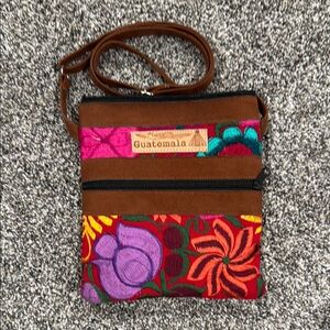 Colorful Embroidered Crossbody Bag